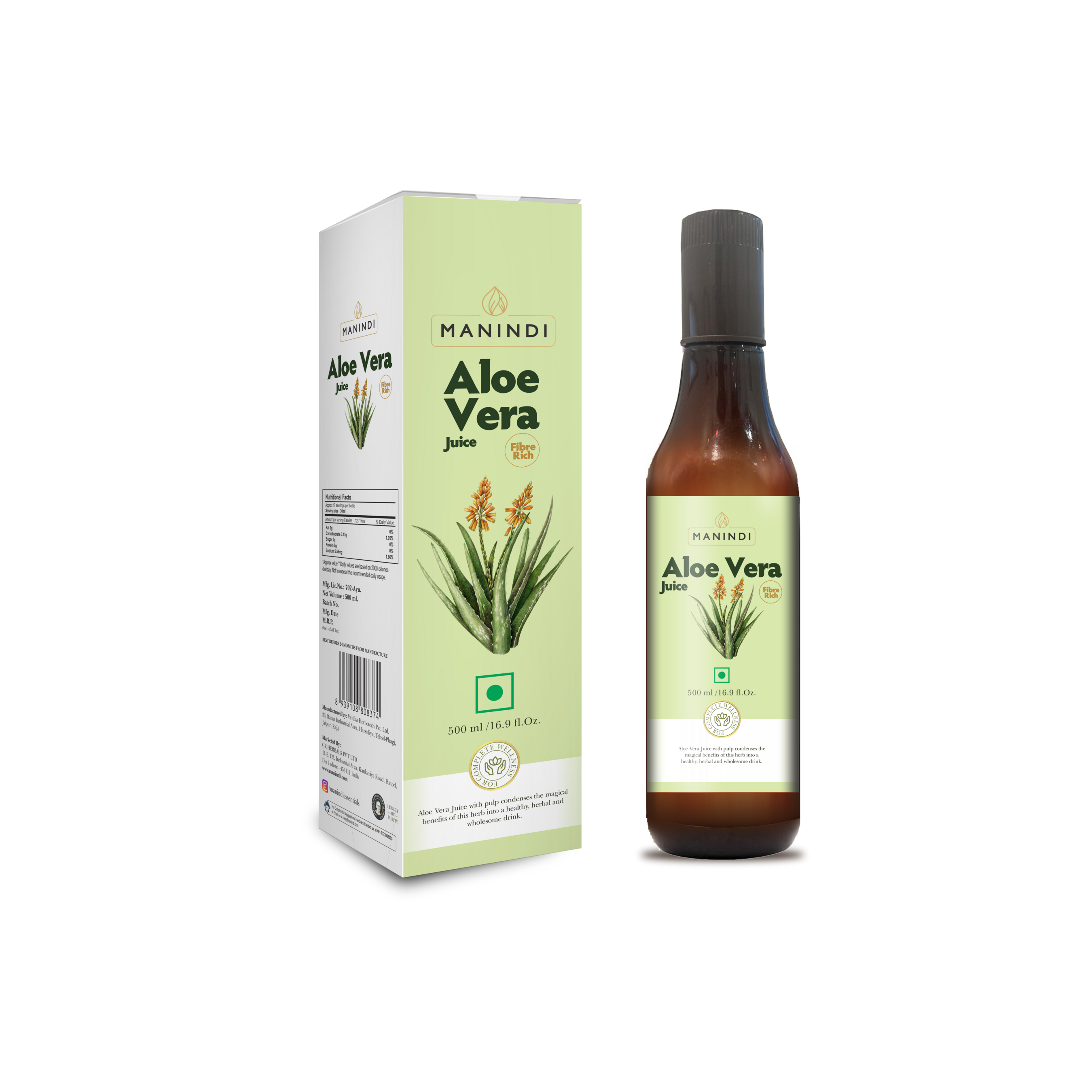 Manindi Aloe Vera Juice – 100% Pure & Natural Health Booster