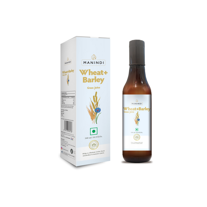 Manindi Wheat Barley Juice | Herbal Supplement to Help Detoxify the Liver | Cleanse the Digestive System| &nbsp;Purify Blood – 500 ML