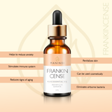 Manindi Frankincense Essential Oil for Healthy Hair, Face, Skin Wrinkles, Scalp, Control Acne, Natural Essential Oil