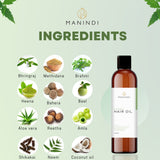 Manindi Hair Oil - For  Hair Fall Control and Hair Growth |Combination Of Standardized Botanical Extracts